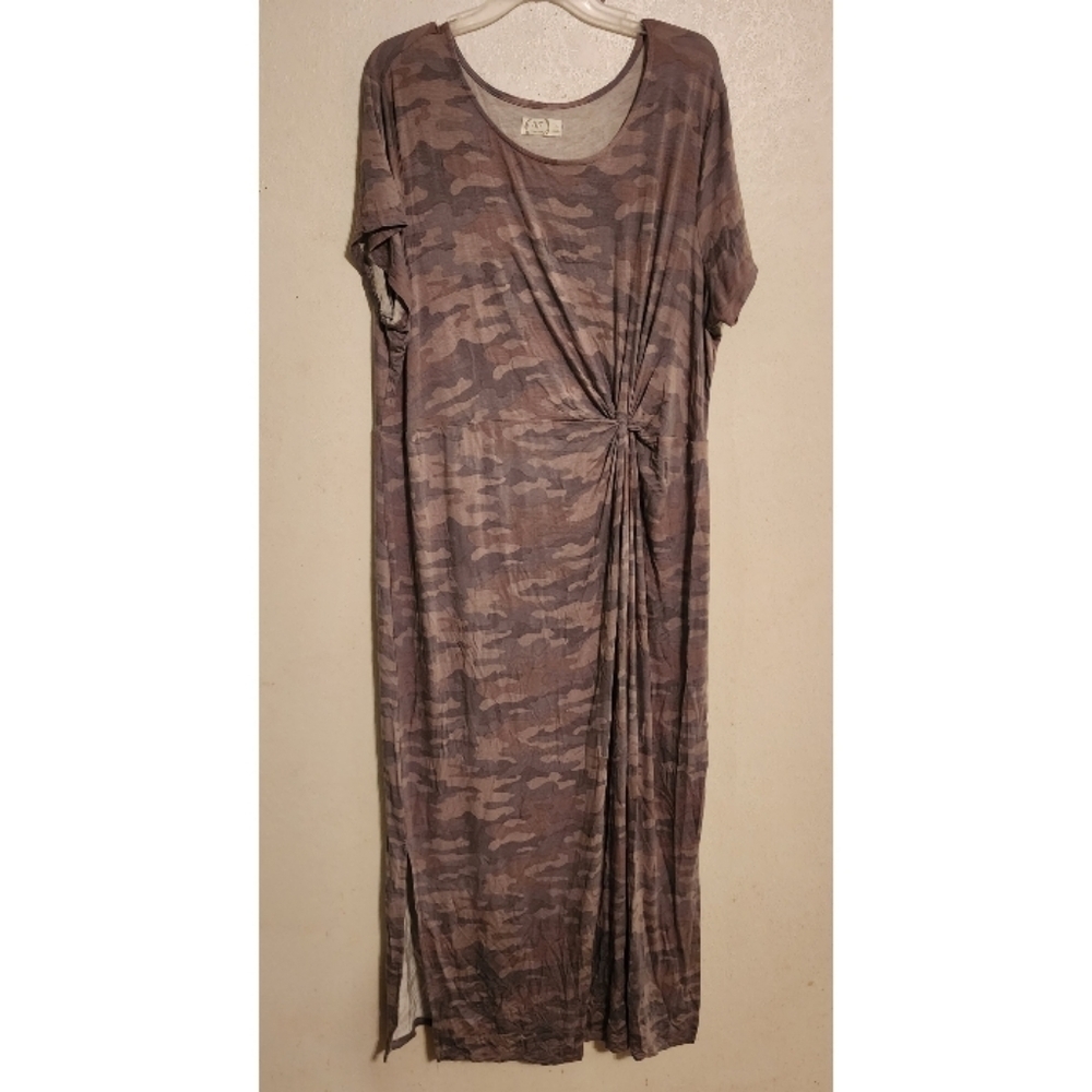Maurices 24/7 Camo Maxi Dress Size XXL